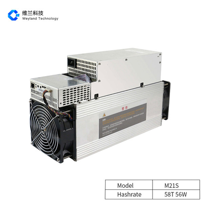 56W/T Whatsminer Bitcoin Miner , Microbt Whatsminer M21s 58t 3248W