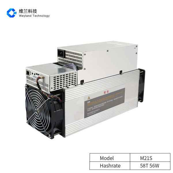 56W/T Whatsminer Bitcoin Miner , Microbt Whatsminer M21s 58t 3248W